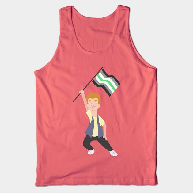 Jimmy Jr. x Agender Flag Tank Top by gray-cat